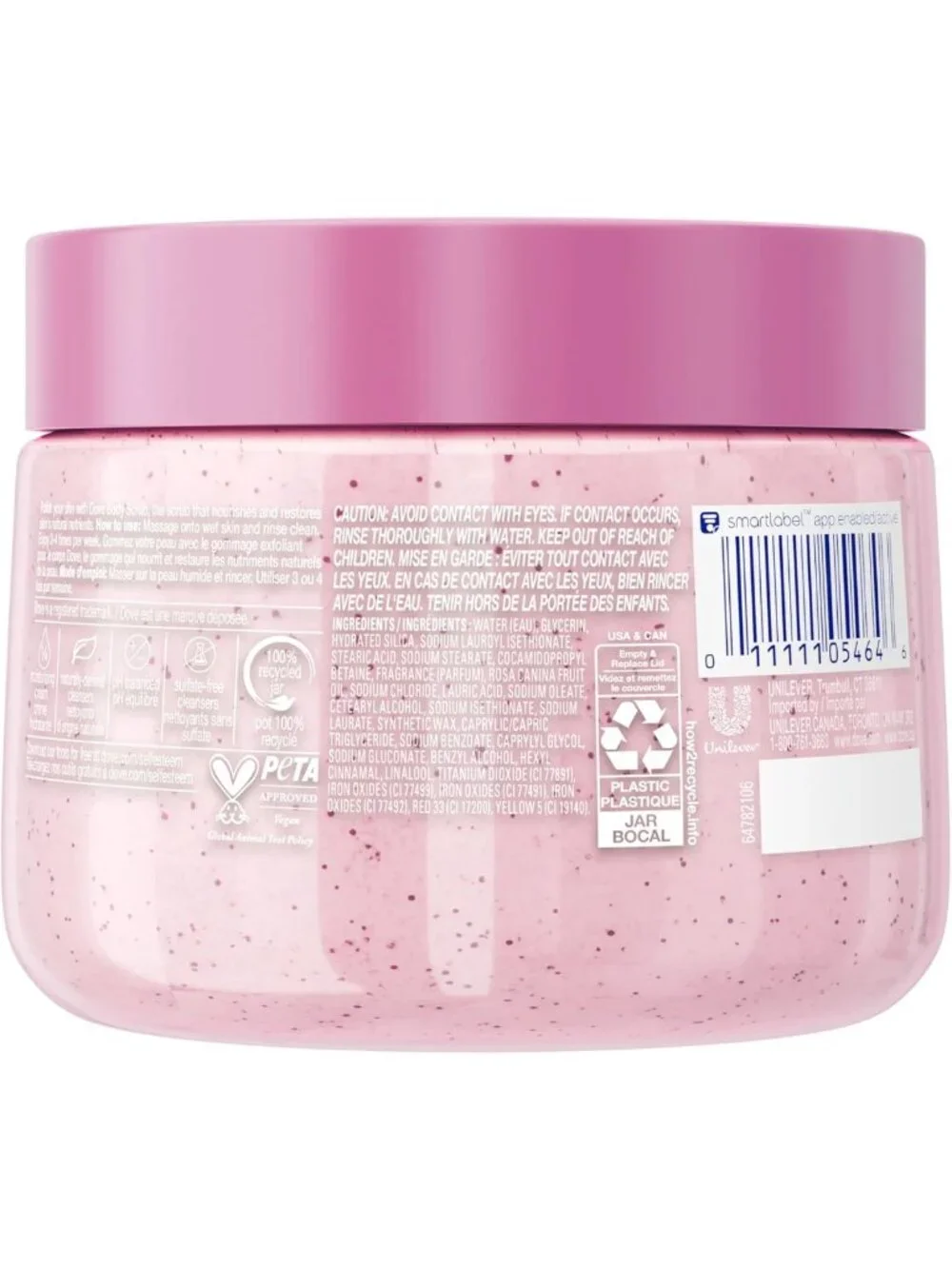 Himalayan Salt & Rose Oil Body Scrub - Exfoliating 15 oz for Smooth, Polished